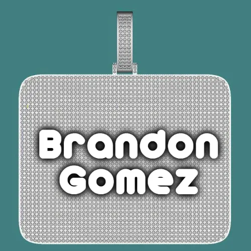 CUSTOM LETTER NECKLACE 3D BIG SQUARE sold by The GUU Shop