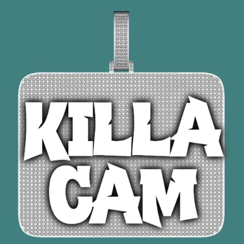 CUSTOM LETTER NECKLACE 3D BIG SQUARE sold by The GUU Shop