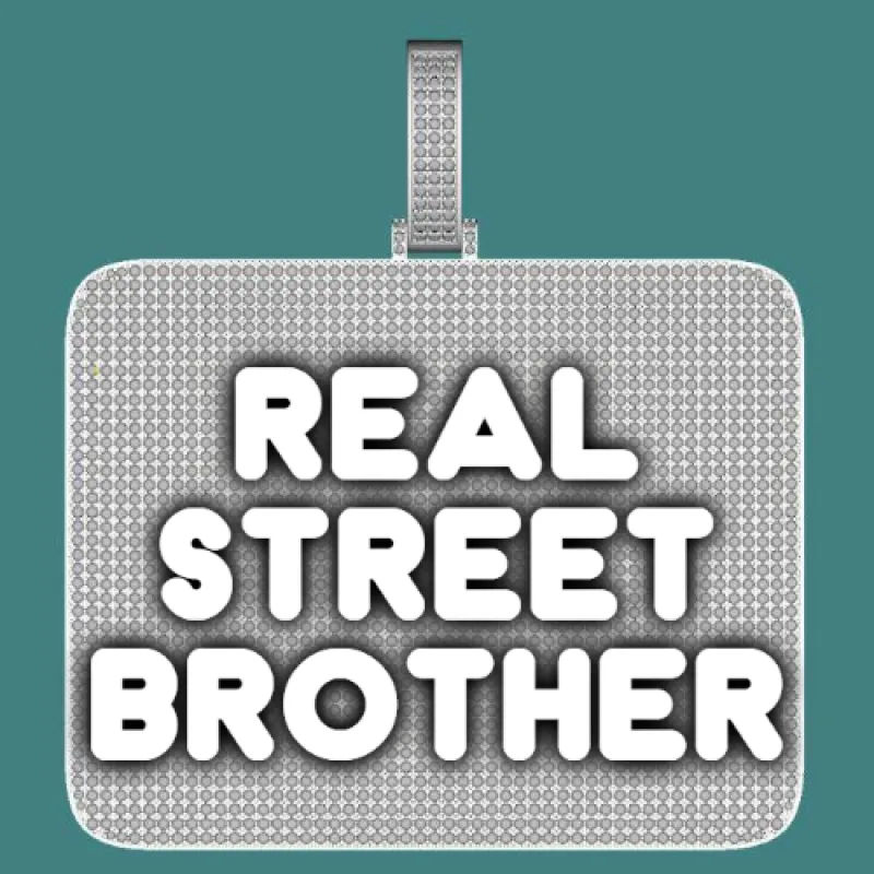 CUSTOM LETTER NECKLACE 3D BIG SQUARE sold by The GUU Shop