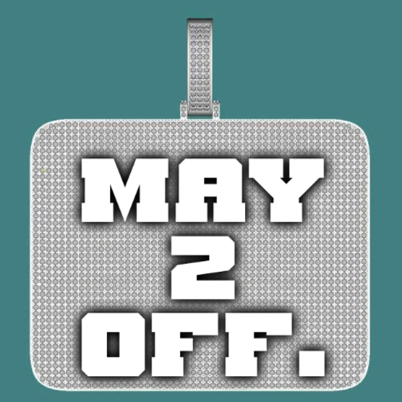 CUSTOM LETTER NECKLACE 3D BIG SQUARE sold by The GUU Shop