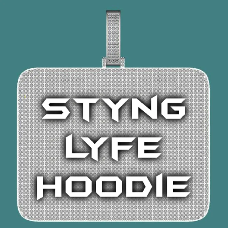 CUSTOM LETTER NECKLACE 3D BIG SQUARE sold by The GUU Shop