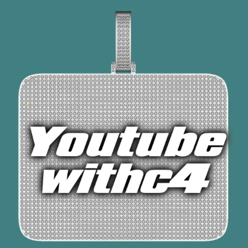 CUSTOM LETTER NECKLACE 3D BIG SQUARE sold by The GUU Shop