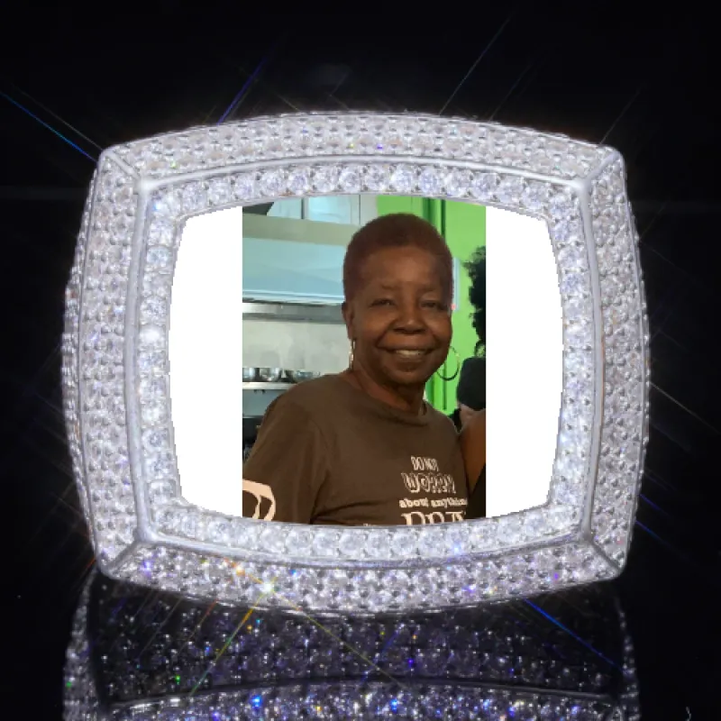 3D CUSTOM PICTURE ICED RING sold by The GUU Shop