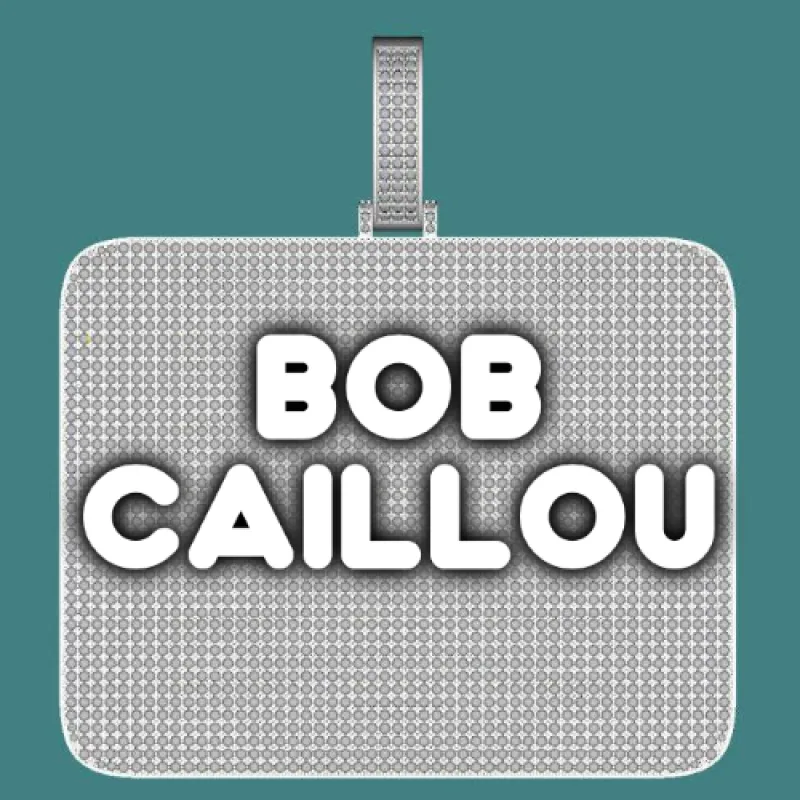 CUSTOM LETTER NECKLACE 3D BIG SQUARE sold by The GUU Shop