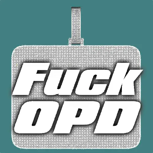 CUSTOM LETTER NECKLACE 3D BIG SQUARE sold by The GUU Shop