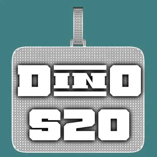 CUSTOM LETTER NECKLACE 3D BIG SQUARE sold by The GUU Shop