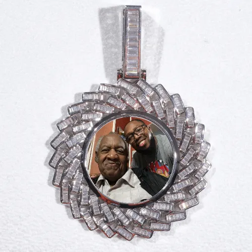 Large 3D Baguette Custom Picture Pendant sold by The GUU Shop