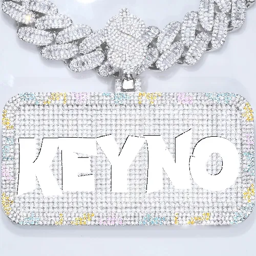 CUSTOM LETTER NECKLACE 3D COLORFUL SQUARE sold by The GUU Shop