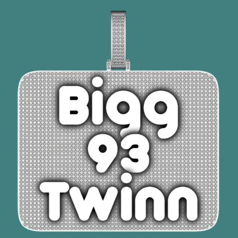 CUSTOM LETTER NECKLACE 3D BIG SQUARE sold by The GUU Shop