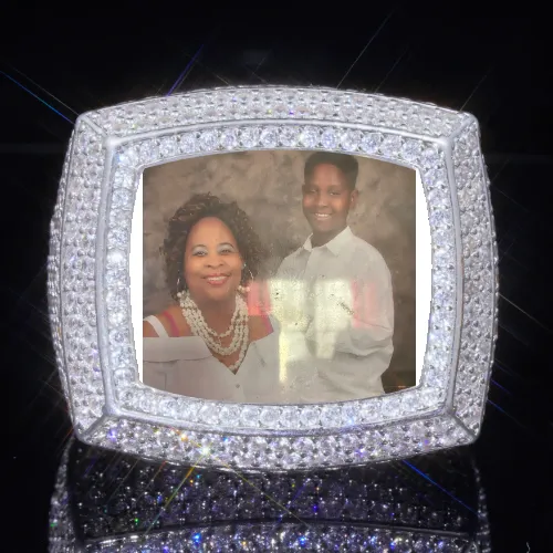 3D CUSTOM PICTURE ICED RING sold by The GUU Shop