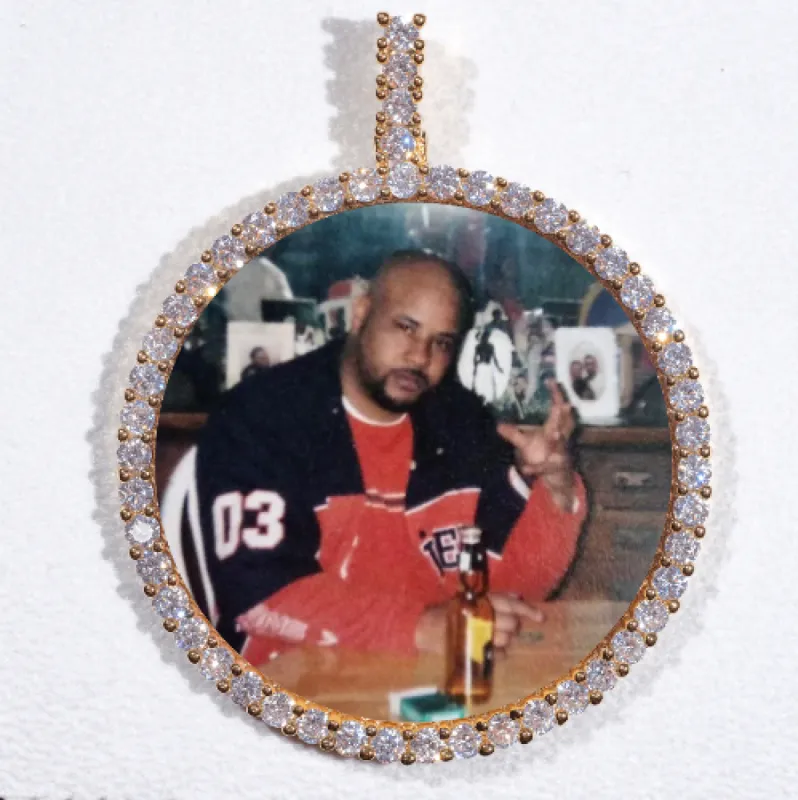 LARGE 3D CIRCLE CUSTOM PICTURE PENDANT sold by The GUU Shop