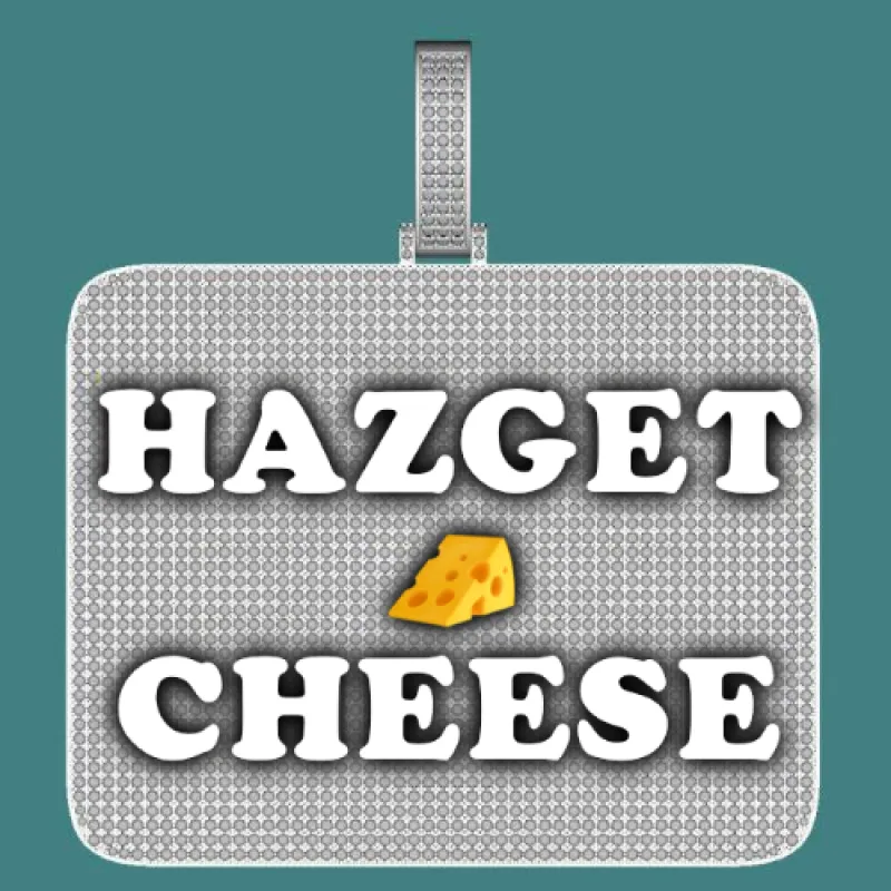 CUSTOM LETTER NECKLACE 3D BIG SQUARE sold by The GUU Shop