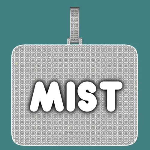 CUSTOM LETTER NECKLACE 3D BIG SQUARE sold by The GUU Shop