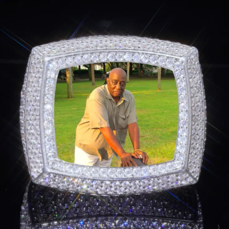 3D CUSTOM PICTURE ICED RING sold by The GUU Shop