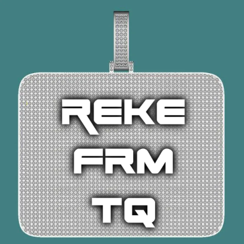 CUSTOM LETTER NECKLACE 3D BIG SQUARE sold by The GUU Shop