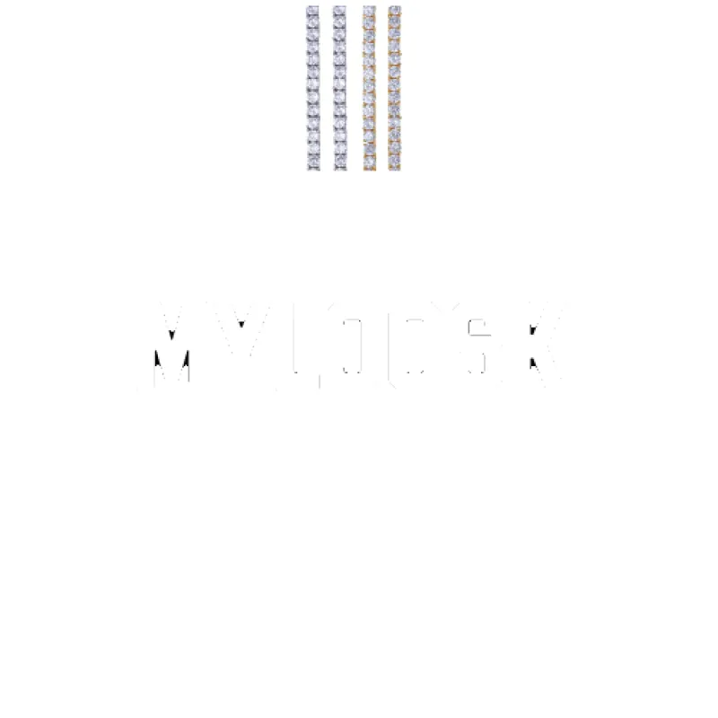 Custom Letters Baguette Two Layer Necklace made by The GUU Shop