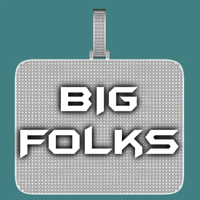 CUSTOM LETTER NECKLACE 3D BIG SQUARE sold by The GUU Shop