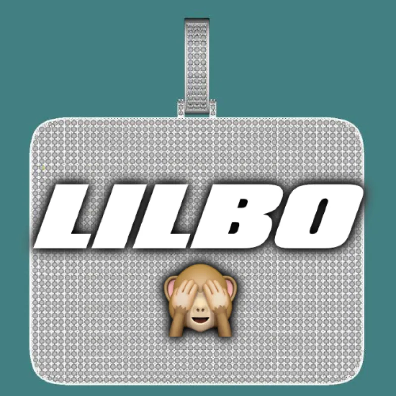 CUSTOM LETTER NECKLACE 3D BIG SQUARE sold by The GUU Shop