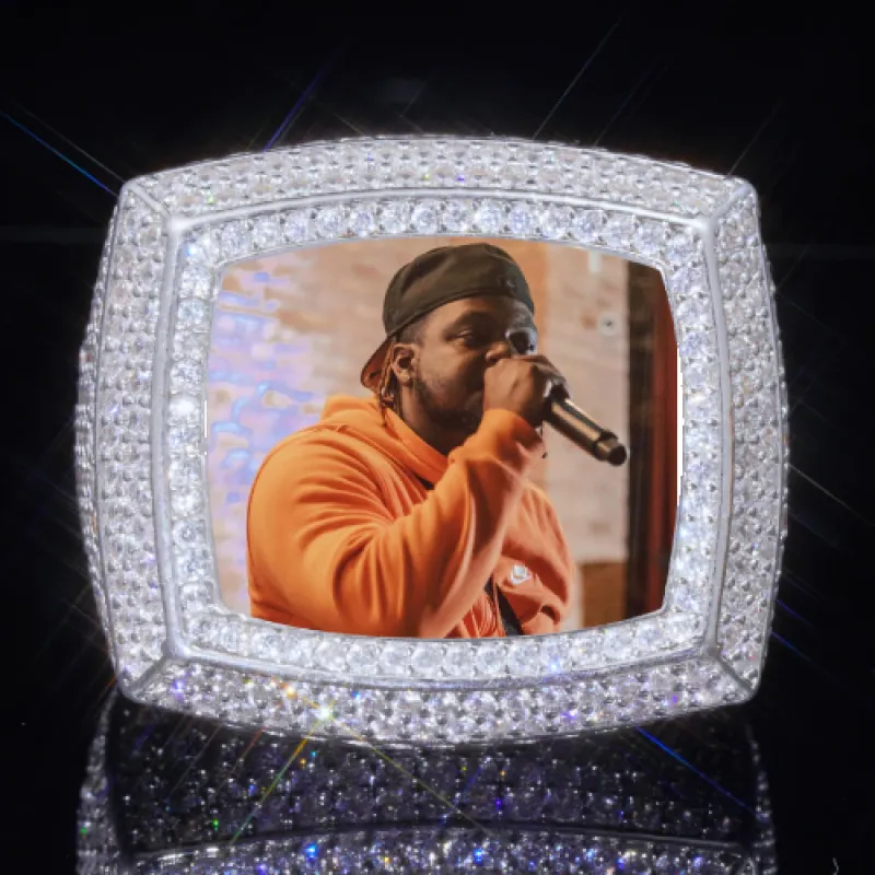 3D CUSTOM PICTURE ICED RING sold by The GUU Shop