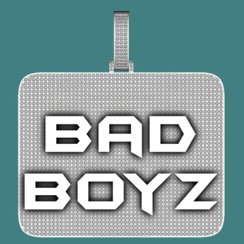 CUSTOM LETTER NECKLACE 3D BIG SQUARE sold by The GUU Shop