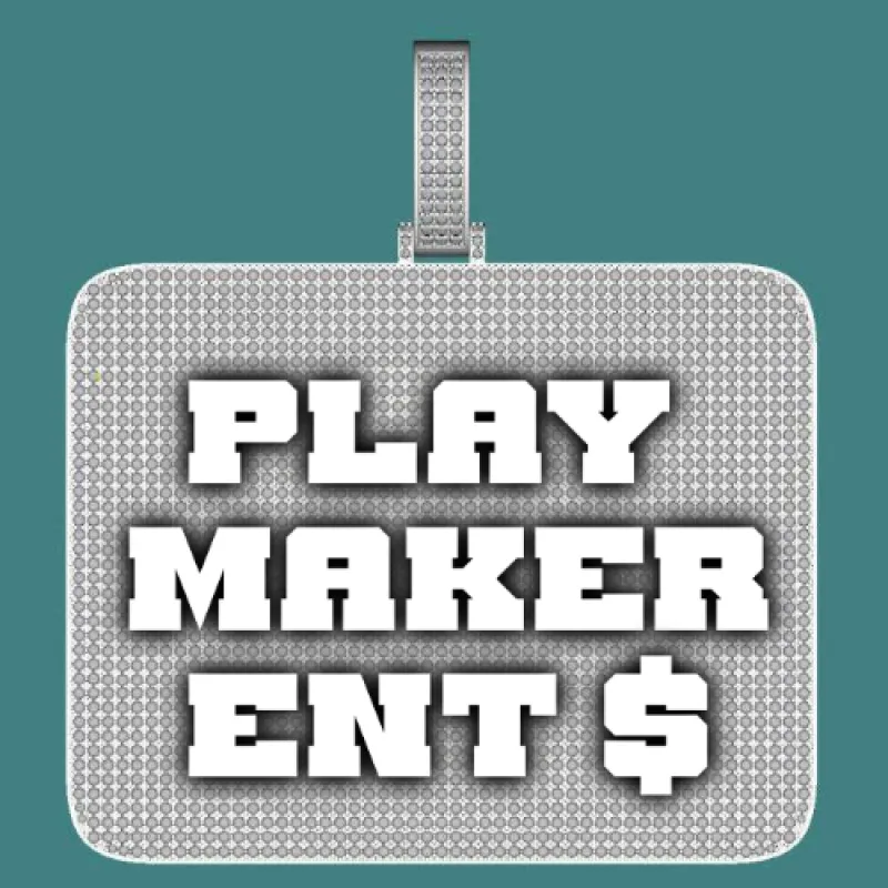 CUSTOM LETTER NECKLACE 3D BIG SQUARE sold by The GUU Shop