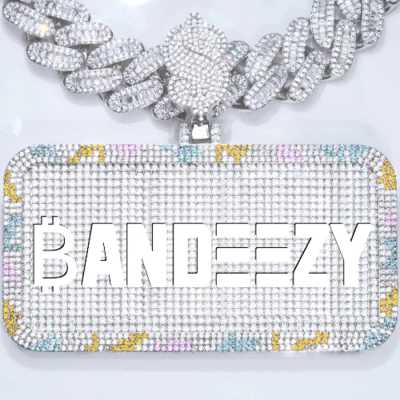 CUSTOM LETTER NECKLACE 3D COLORFUL SQUARE sold by The GUU Shop