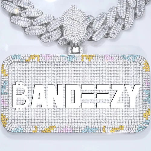 CUSTOM LETTER NECKLACE 3D COLORFUL SQUARE sold by The GUU Shop