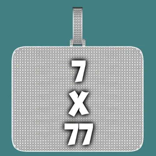 CUSTOM LETTER NECKLACE 3D BIG SQUARE sold by The GUU Shop