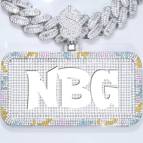 CUSTOM LETTER NECKLACE 3D COLORFUL SQUARE sold by The GUU Shop