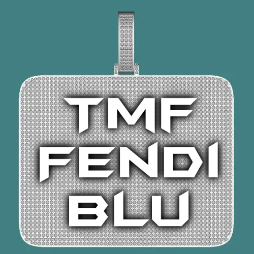 CUSTOM LETTER NECKLACE 3D BIG SQUARE sold by The GUU Shop