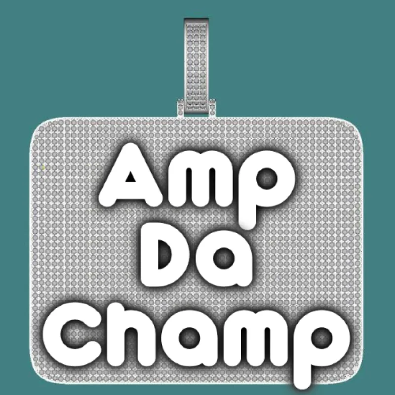 CUSTOM LETTER NECKLACE 3D BIG SQUARE sold by The GUU Shop