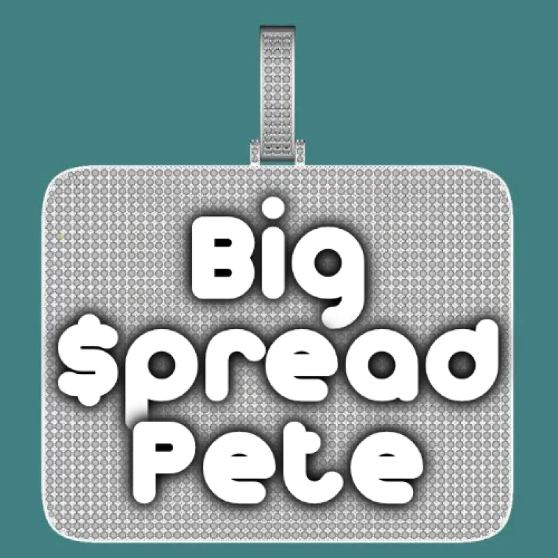 CUSTOM LETTER NECKLACE 3D BIG SQUARE sold by The GUU Shop