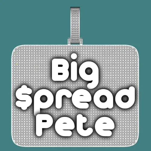 CUSTOM LETTER NECKLACE 3D BIG SQUARE sold by The GUU Shop