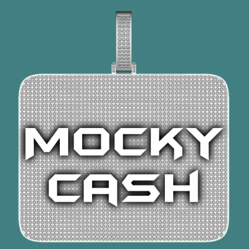 CUSTOM LETTER NECKLACE 3D BIG SQUARE sold by The GUU Shop