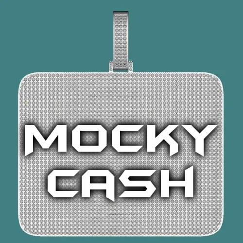 CUSTOM LETTER NECKLACE 3D BIG SQUARE sold by The GUU Shop