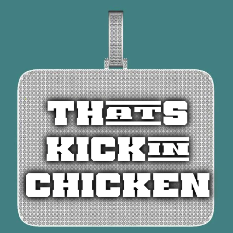 CUSTOM LETTER NECKLACE 3D BIG SQUARE sold by The GUU Shop