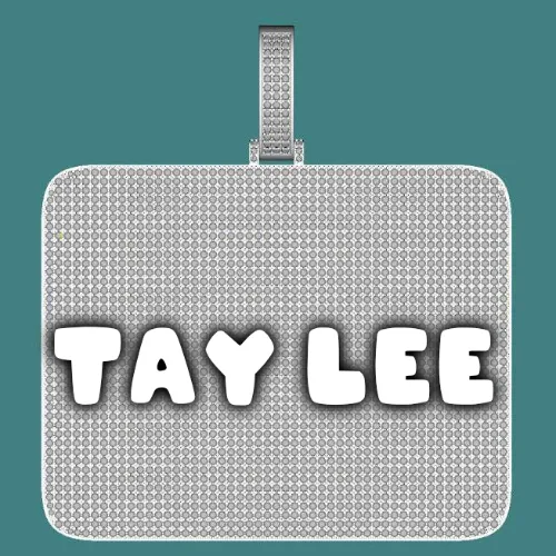 CUSTOM LETTER NECKLACE 3D BIG SQUARE sold by The GUU Shop