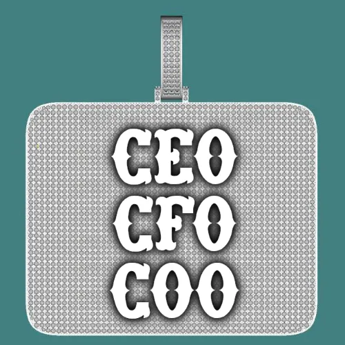 CUSTOM LETTER NECKLACE 3D BIG SQUARE sold by The GUU Shop