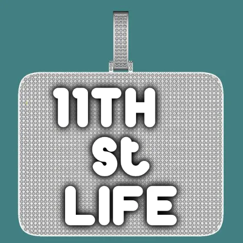 CUSTOM LETTER NECKLACE 3D BIG SQUARE sold by The GUU Shop