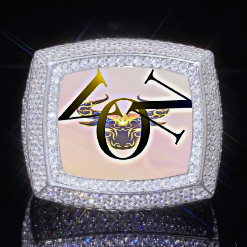 3D CUSTOM PICTURE ICED RING sold by The GUU Shop