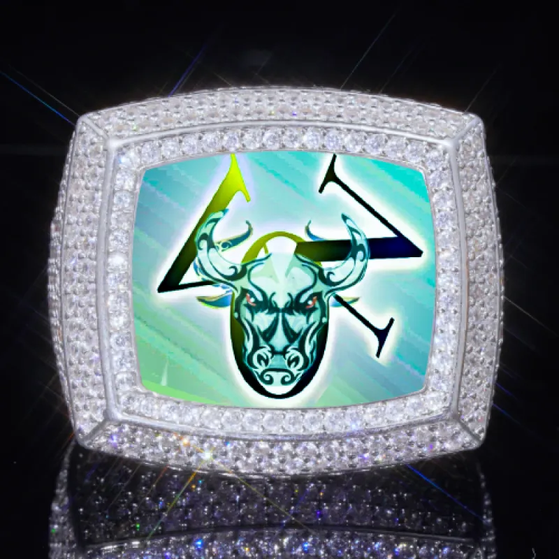 3D CUSTOM PICTURE ICED RING sold by The GUU Shop