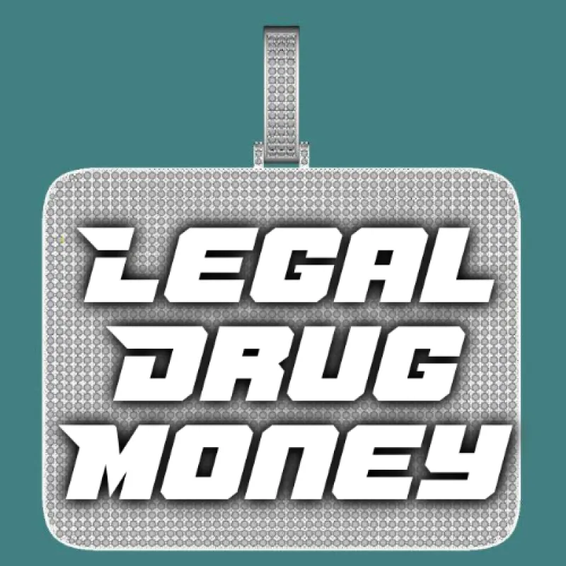 CUSTOM LETTER NECKLACE 3D BIG SQUARE sold by The GUU Shop