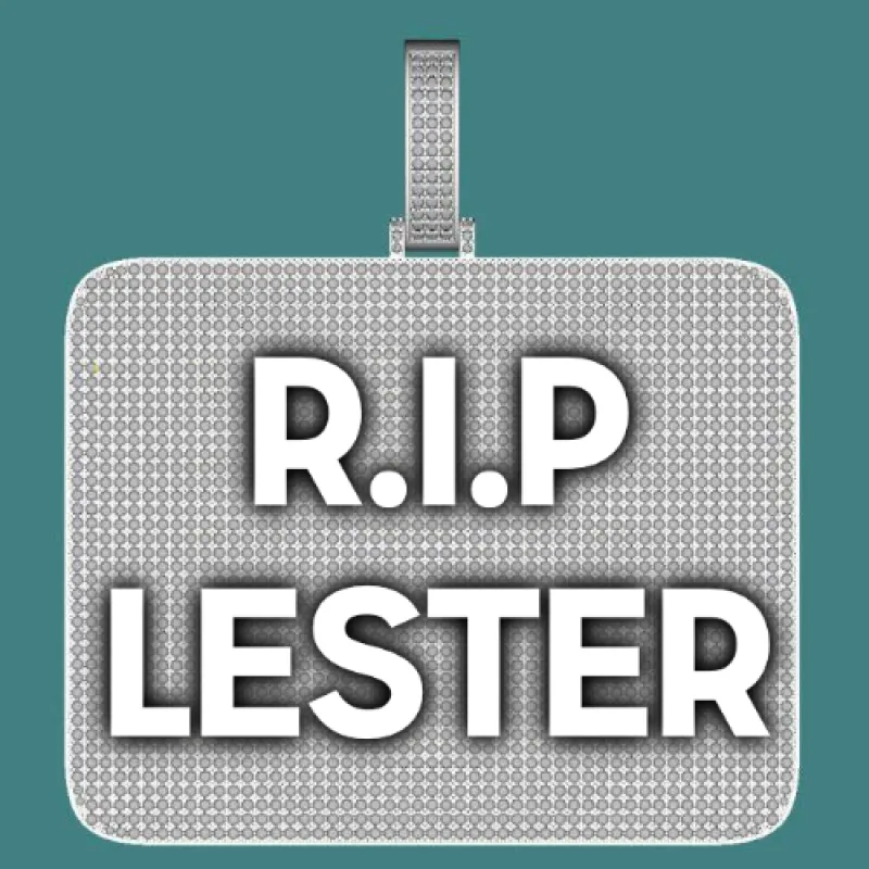 CUSTOM LETTER NECKLACE 3D BIG SQUARE sold by The GUU Shop