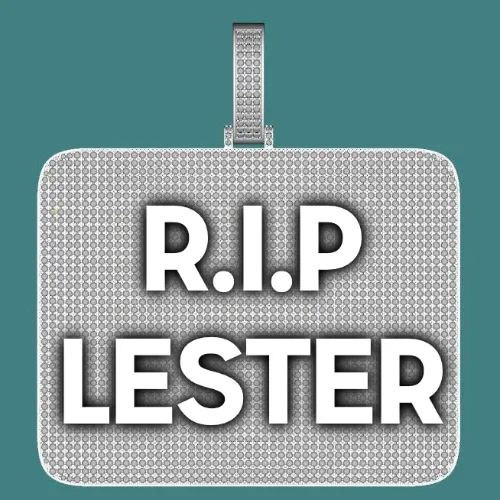 CUSTOM LETTER NECKLACE 3D BIG SQUARE sold by The GUU Shop