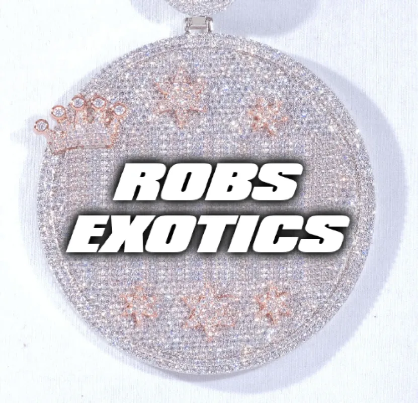 CUSTOM LETTER NECKLACE 3D BIG CROWN DISC sold by The GUU Shop