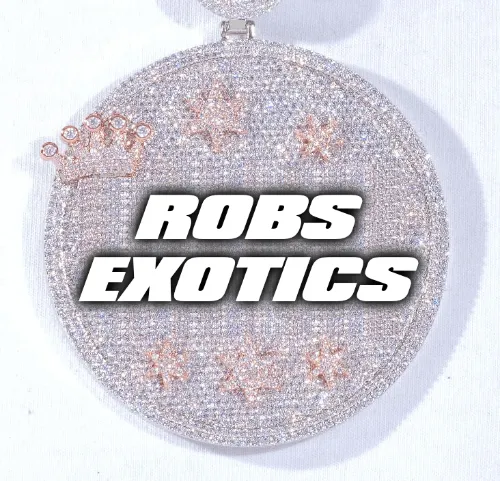 CUSTOM LETTER NECKLACE 3D BIG CROWN DISC sold by The GUU Shop