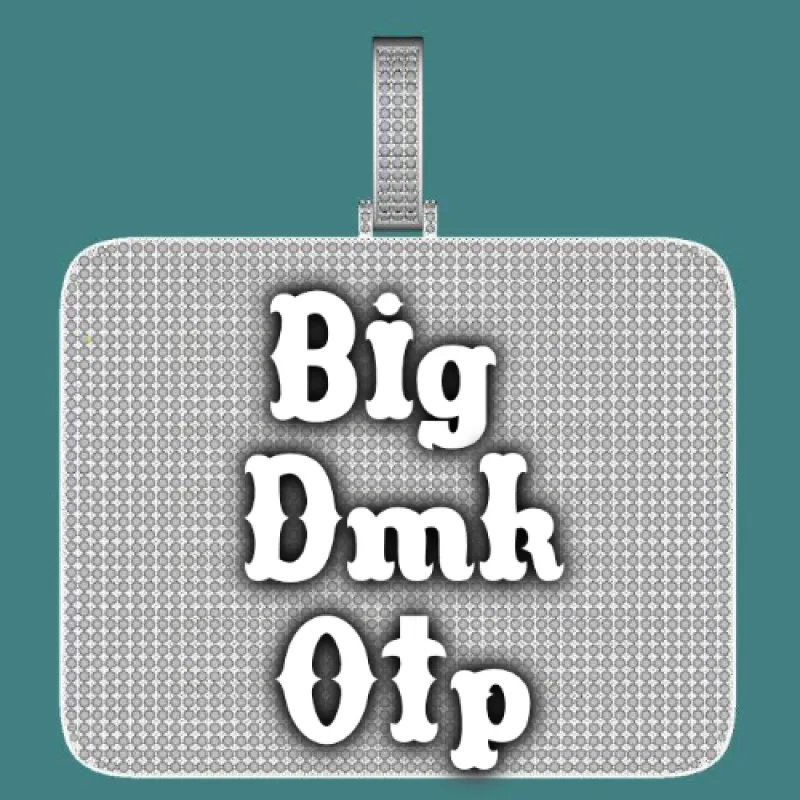 CUSTOM LETTER NECKLACE 3D BIG SQUARE sold by The GUU Shop