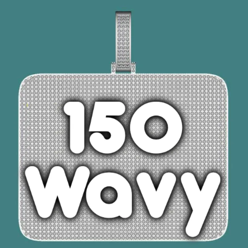 CUSTOM LETTER NECKLACE 3D BIG SQUARE sold by The GUU Shop