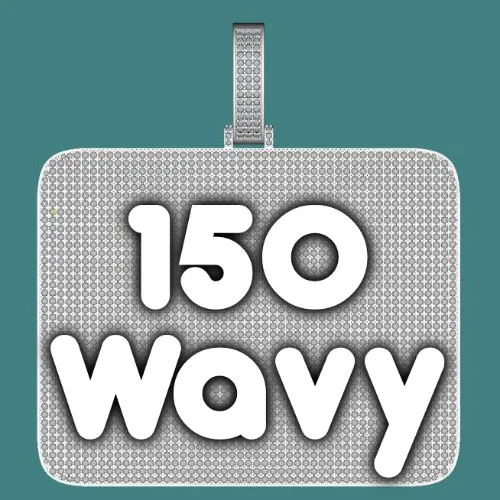 CUSTOM LETTER NECKLACE 3D BIG SQUARE sold by The GUU Shop