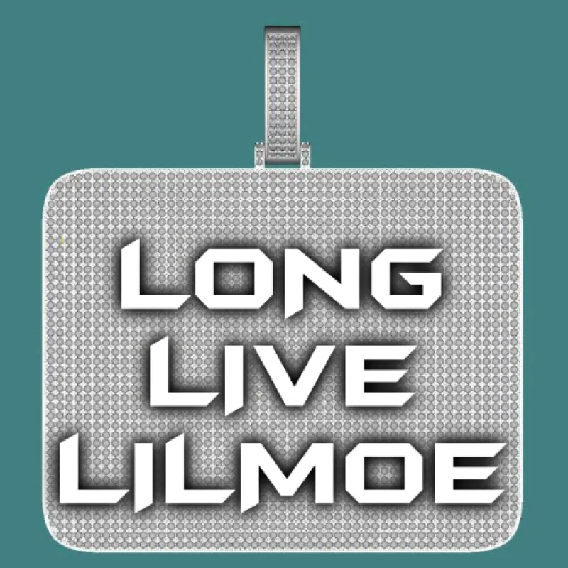 CUSTOM LETTER NECKLACE 3D BIG SQUARE sold by The GUU Shop